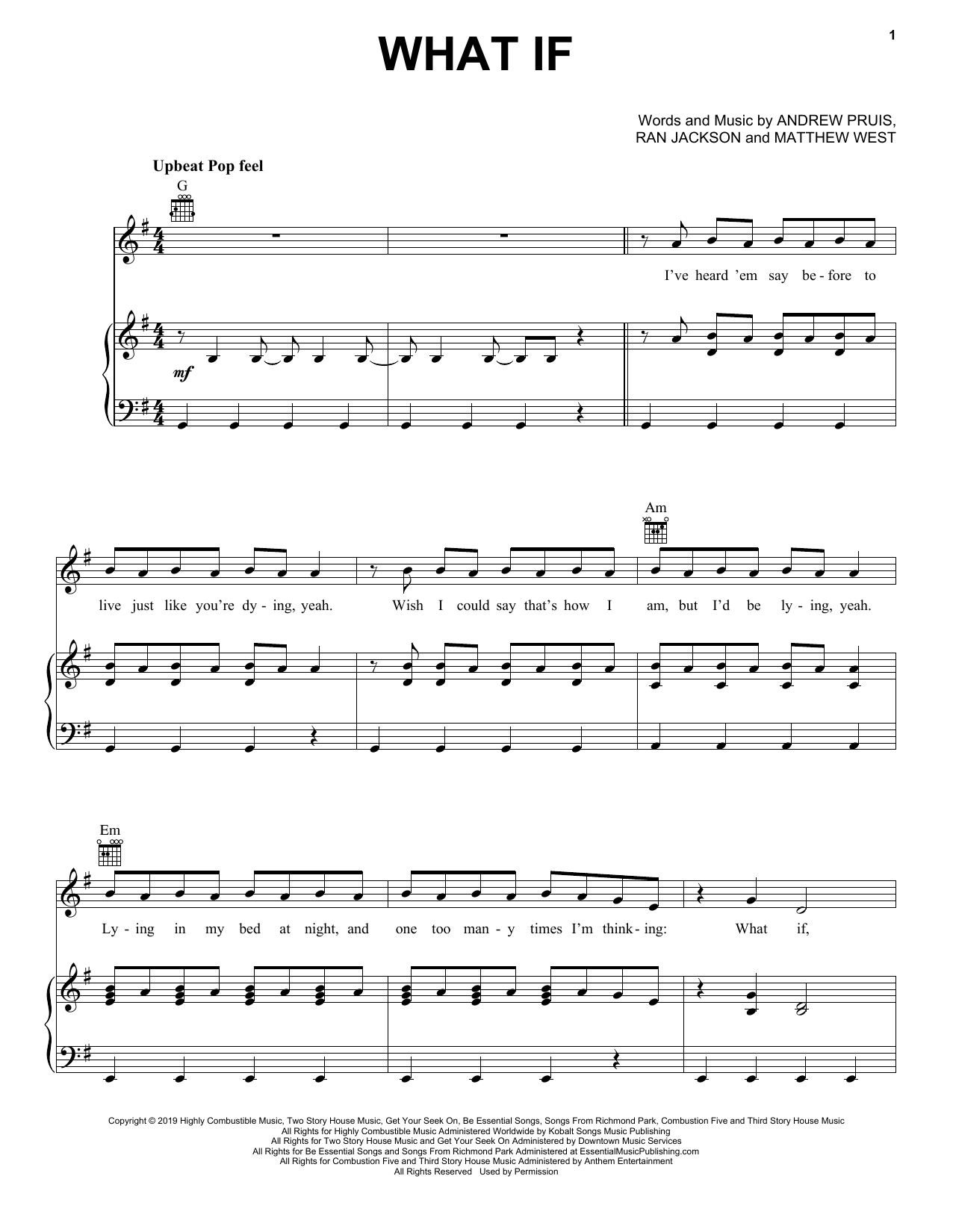 Download Matthew West What If Sheet Music and learn how to play Piano, Vocal & Guitar Chords (Right-Hand Melody) PDF digital score in minutes
