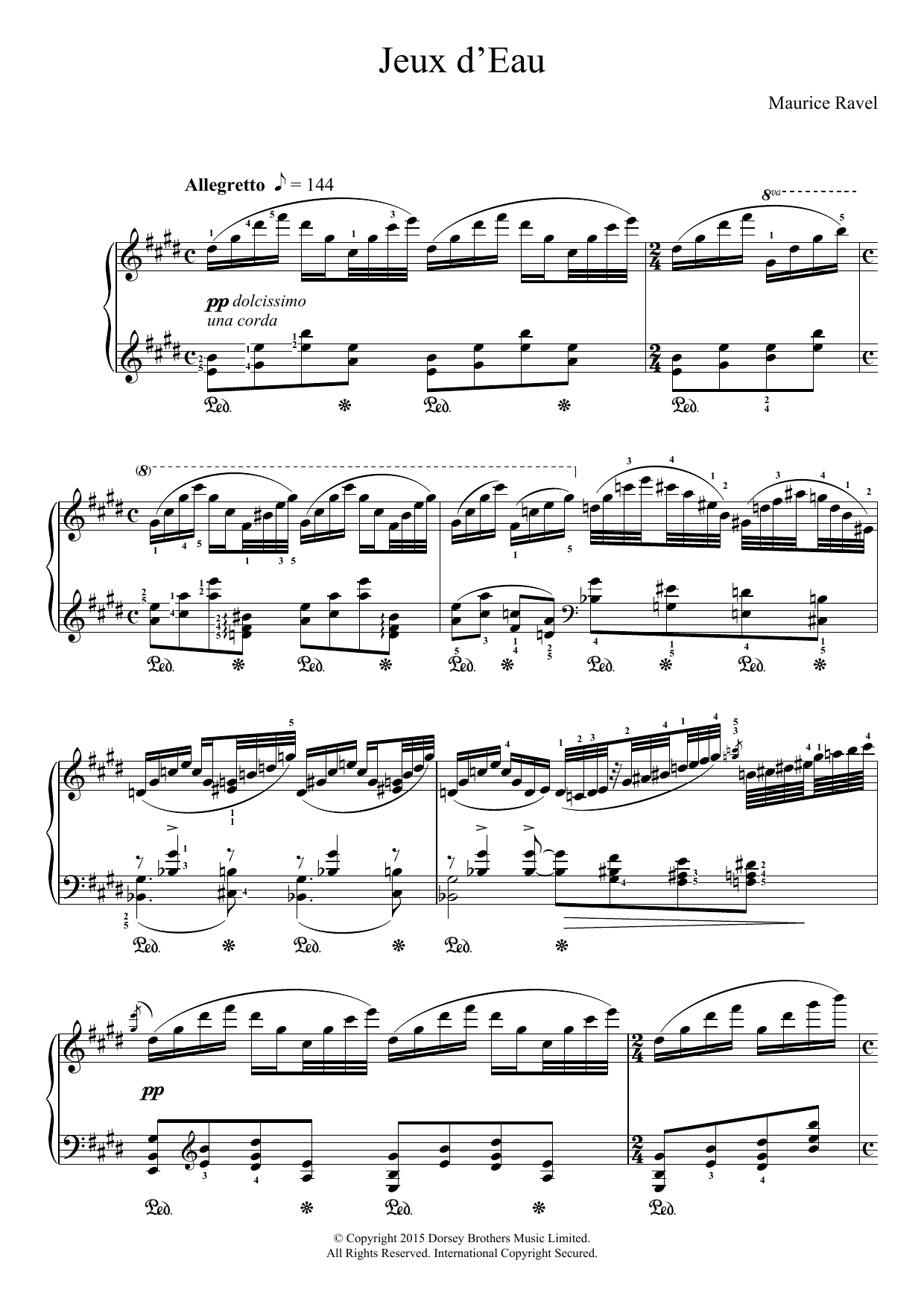 Download Maurice Ravel Jeux D'eau Sheet Music and learn how to play Piano PDF digital score in minutes