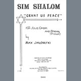 Download or print Max Janowski Sim Shalom (Grant Us Peace) Sheet Music Printable PDF -page score for Classical / arranged SATB Choir SKU: 451657.