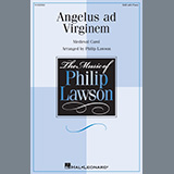 Download or print Medieval Carol Angelus Ad Virginem (arr. Philip Lawson) Sheet Music Printable PDF -page score for Traditional / arranged SAB Choir SKU: 1358410.