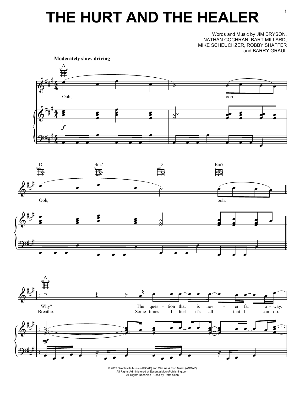 Download MercyMe The Hurt And The Healer Sheet Music and learn how to play Easy Guitar Tab PDF digital score in minutes