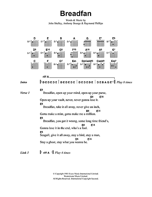Download Metallica Breadfan Sheet Music and learn how to play Bass Guitar Tab PDF digital score in minutes