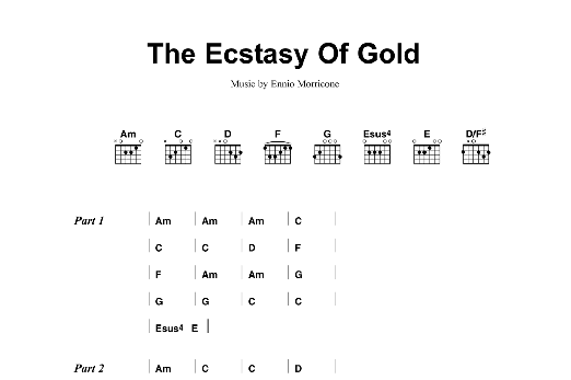 Download Metallica The Ecstasy Of Gold Sheet Music and learn how to play Lyrics & Chords PDF digital score in minutes