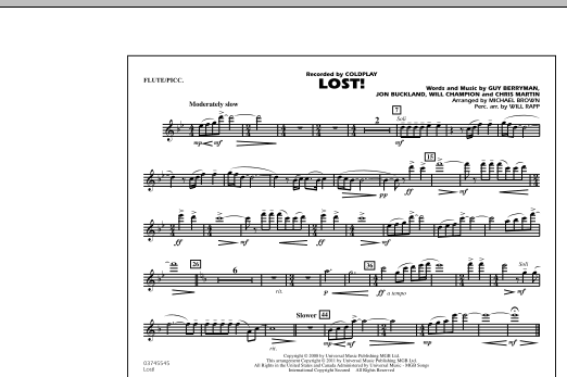 Download Michael Brown Lost! - Flute/Piccolo Sheet Music and learn how to play Marching Band PDF digital score in minutes