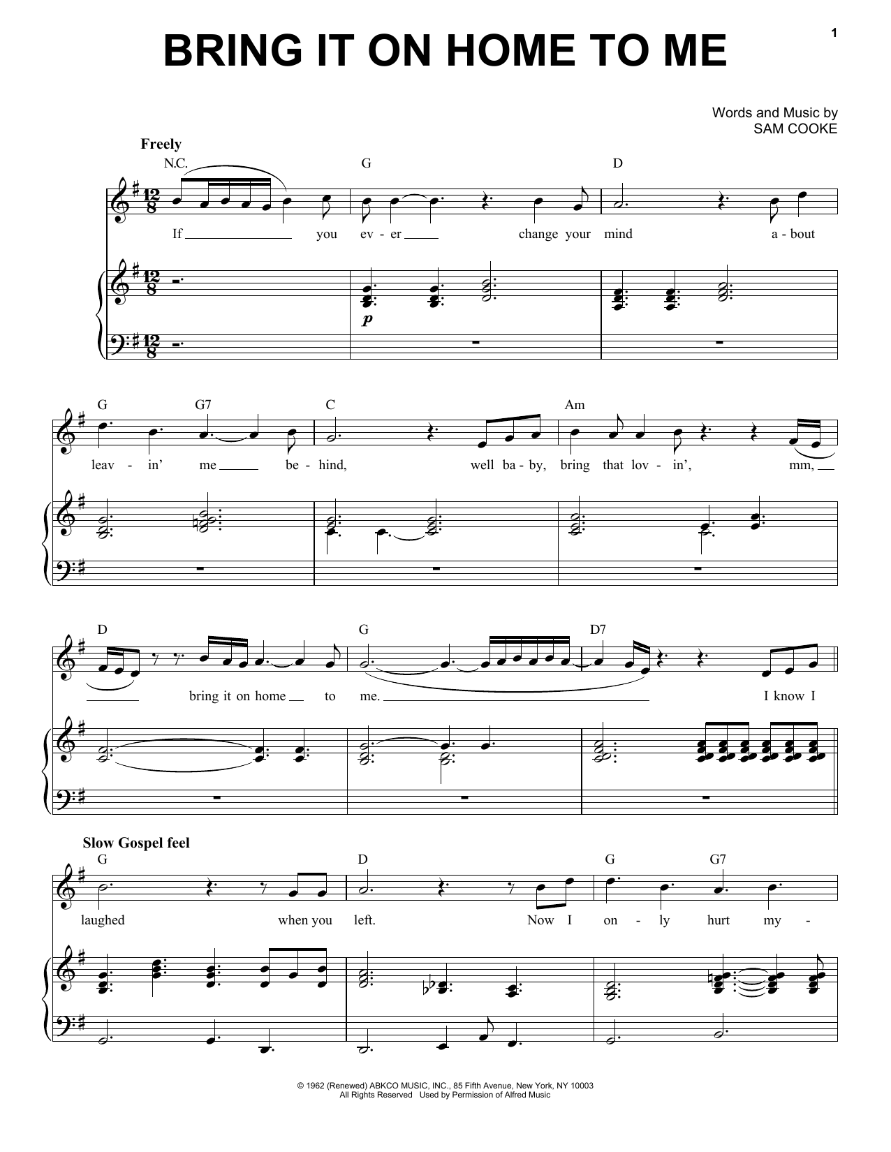 Download Michael Bublé Bring It On Home To Me Sheet Music and learn how to play Piano & Vocal PDF digital score in minutes