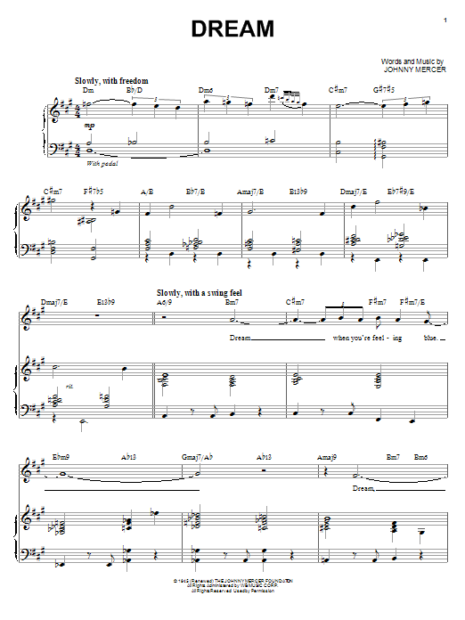 Download Michael Bublé Dream Sheet Music and learn how to play Voice PDF digital score in minutes