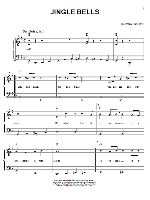 Download Michael Buble Jingle Bells (feat. the Puppini Sisters) Sheet Music and learn how to play Easy Piano PDF digital score in minutes