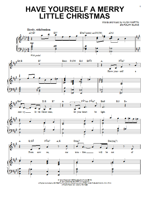 Download Michael Bublé Have Yourself A Merry Little Christmas Sheet Music and learn how to play Voice PDF digital score in minutes