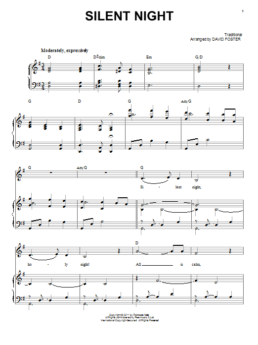 Download Michael Bublé Silent Night Sheet Music and learn how to play Voice PDF digital score in minutes