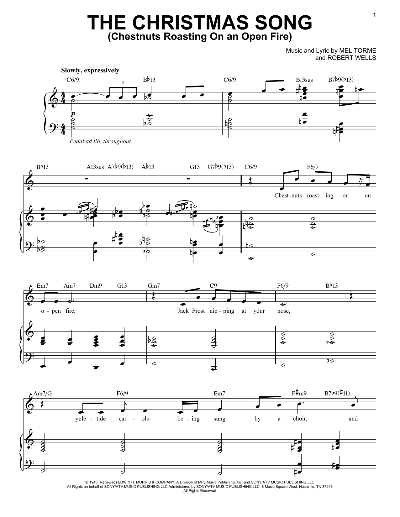 Download Michael Buble The Christmas Song (Chestnuts Roasting On An Open Fire) Sheet Music and learn how to play Piano, Vocal & Guitar (Right-Hand Melody) PDF digital score in minutes