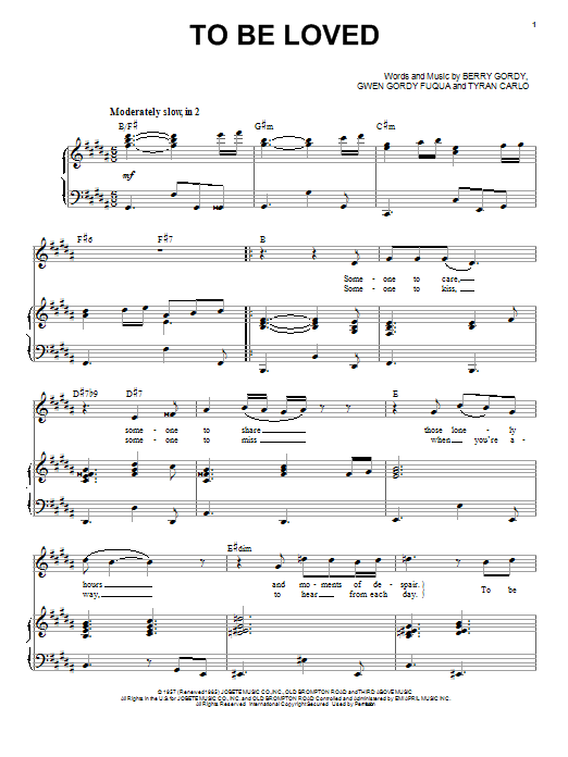 Download Michael Buble To Be Loved Sheet Music and learn how to play Piano, Vocal & Guitar (Right-Hand Melody) PDF digital score in minutes