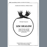 Download or print Michael Isaacson Sim Shalom (Grant Us Peace) Sheet Music Printable PDF -page score for Classical / arranged SATB Choir SKU: 451689.