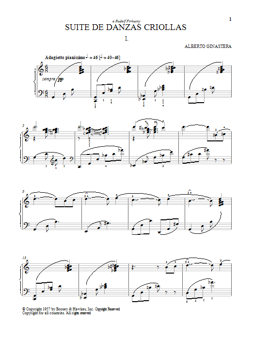 Download Michael Mizrahi Suite De Danzas Criollas Sheet Music and learn how to play Piano PDF digital score in minutes