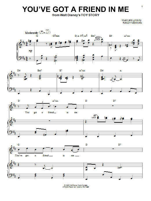 Michael Buble You Ve Got A Friend In Me Sheet Music Notes Chords Piano Vocal Guitar Right Hand Melody Download Swing Pdf