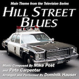 Download or print Mike Post Hill Street Blues Theme Sheet Music Printable PDF -page score for Film and TV / arranged Piano (Big Notes) SKU: 51901.