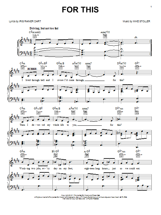 Download Mike Stoller For This Sheet Music and learn how to play Piano, Vocal & Guitar (Right-Hand Melody) PDF digital score in minutes