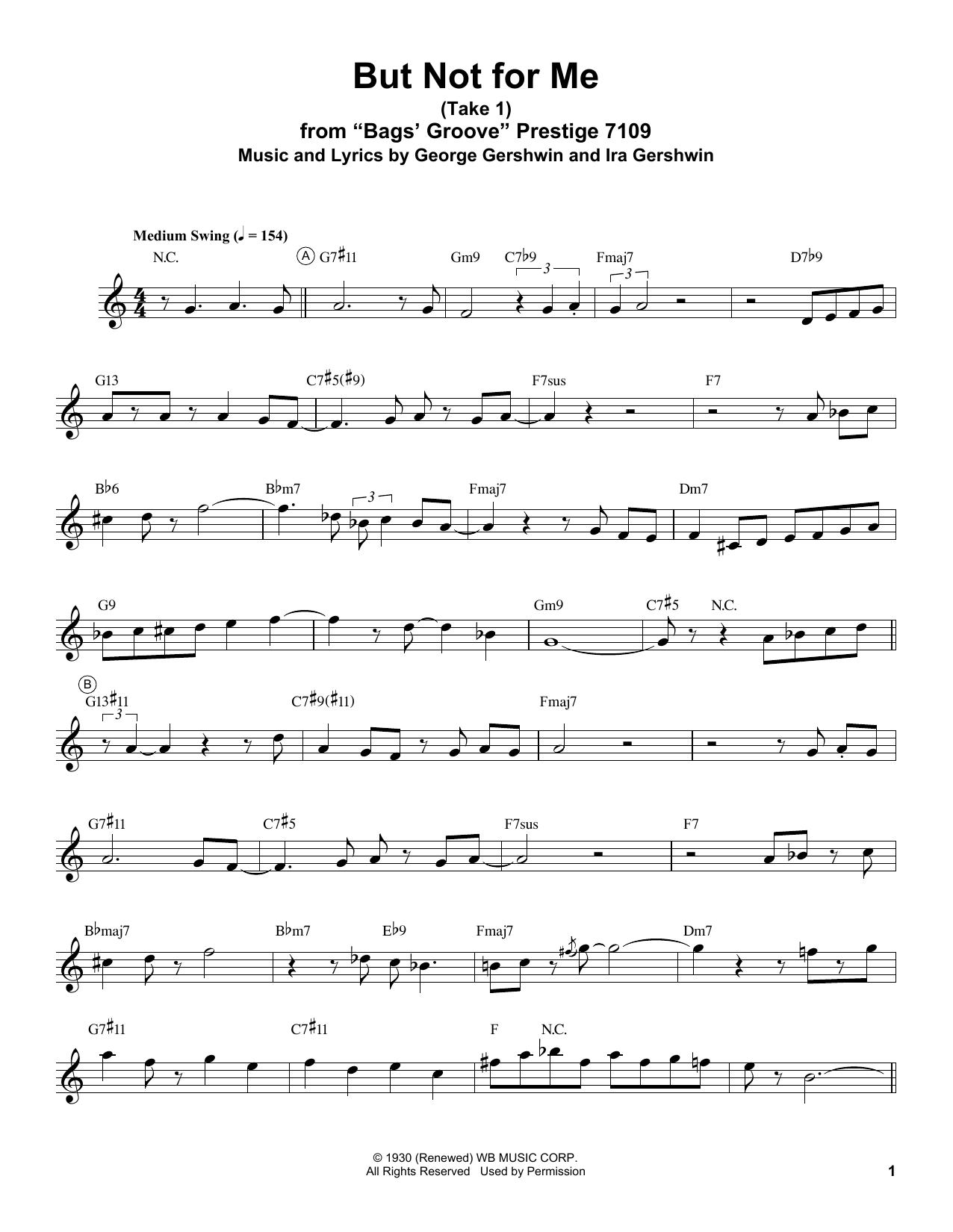 Download Miles Davis But Not For Me Sheet Music and learn how to play Trumpet Transcription PDF digital score in minutes