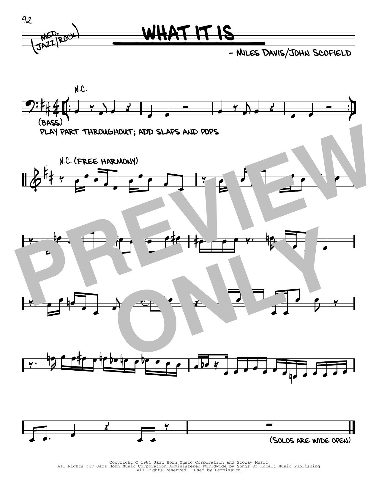 Download Miles Davis What It Is Sheet Music and learn how to play Real Book – Melody & Chords PDF digital score in minutes