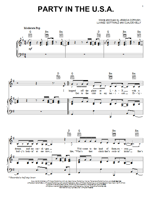 Download Miley Cyrus Party In The U.S.A. Sheet Music and learn how to play French Horn Solo PDF digital score in minutes