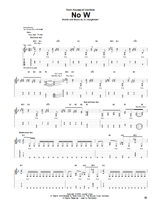 Download Ministry No W Sheet Music and learn how to play Guitar Tab PDF digital score in minutes