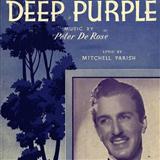 Download or print Mitchell Parish Deep Purple Sheet Music Printable PDF -page score for Jazz / arranged Piano, Vocal & Guitar (Right-Hand Melody) SKU: 77708.