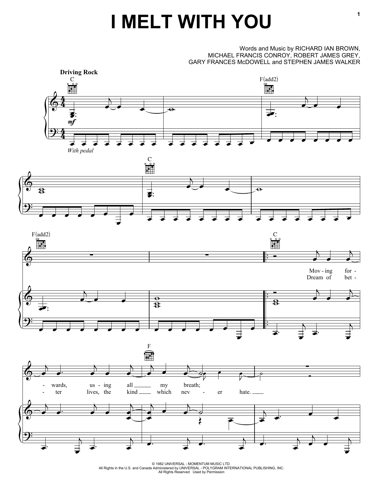 Download Modern English I Melt With You Sheet Music and learn how to play Cello Duet PDF digital score in minutes