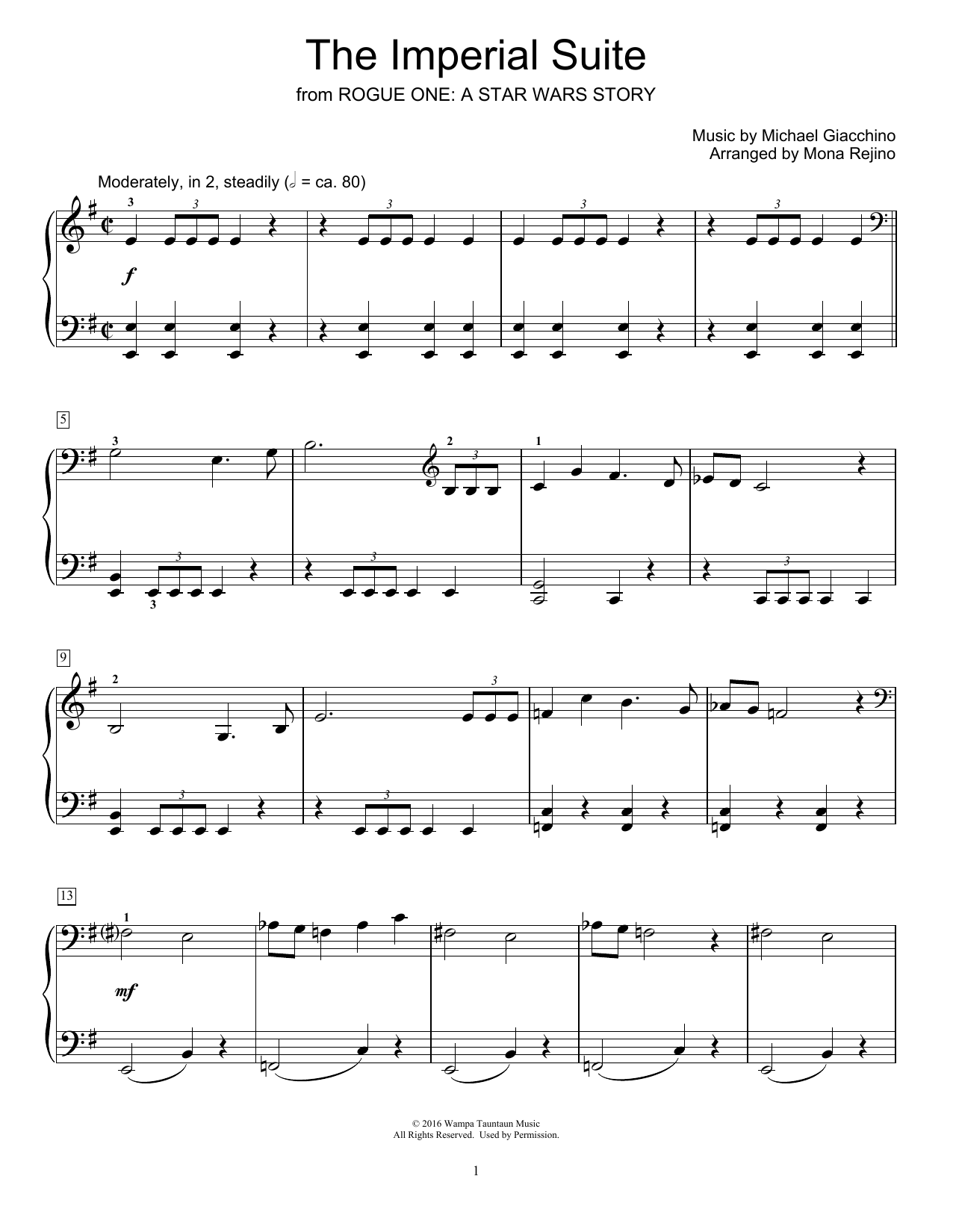 Download Mona Rejino The Imperial Suite Sheet Music and learn how to play Educational Piano PDF digital score in minutes