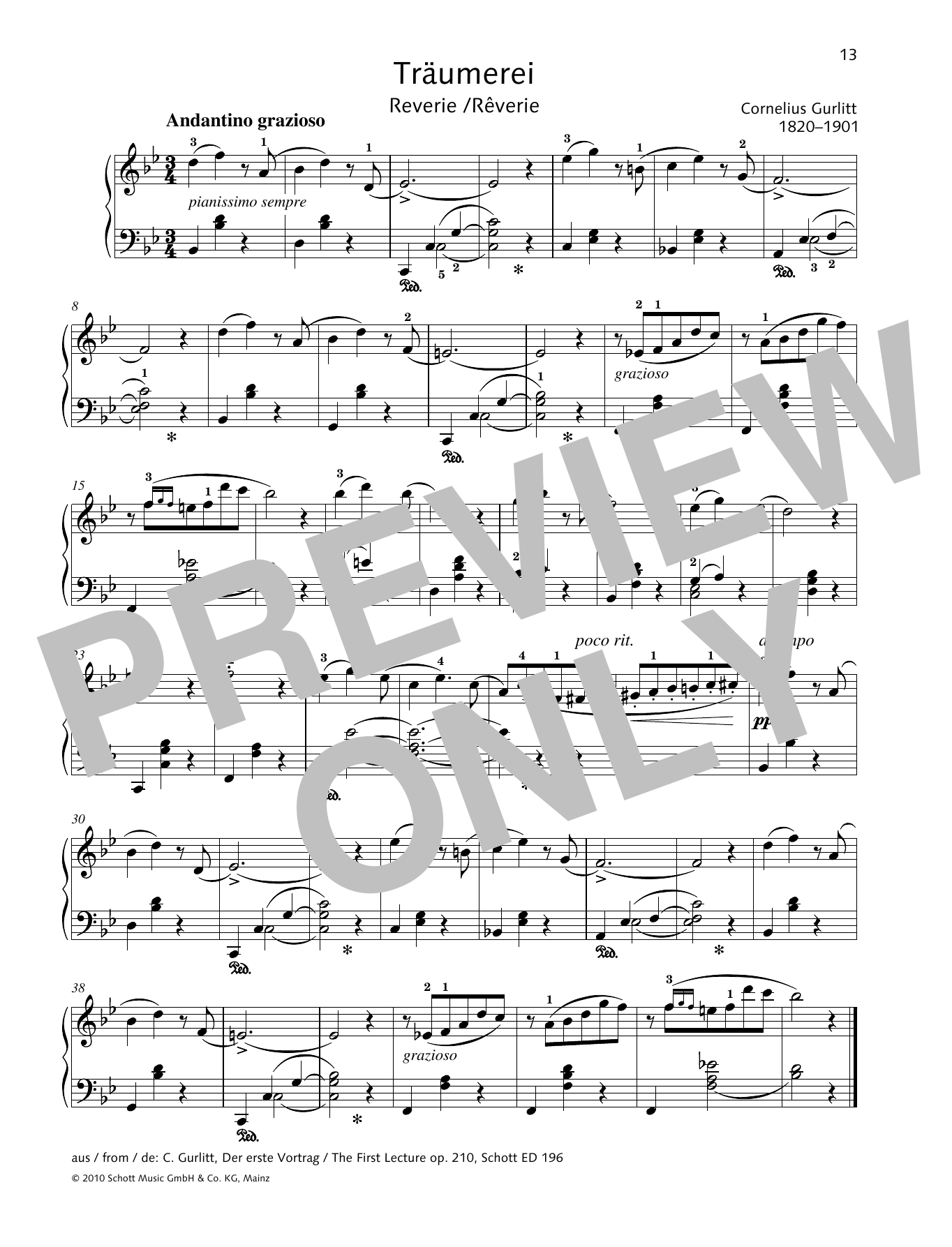 Download Monika Twelsiek Reverie Sheet Music and learn how to play Piano Solo PDF digital score in minutes