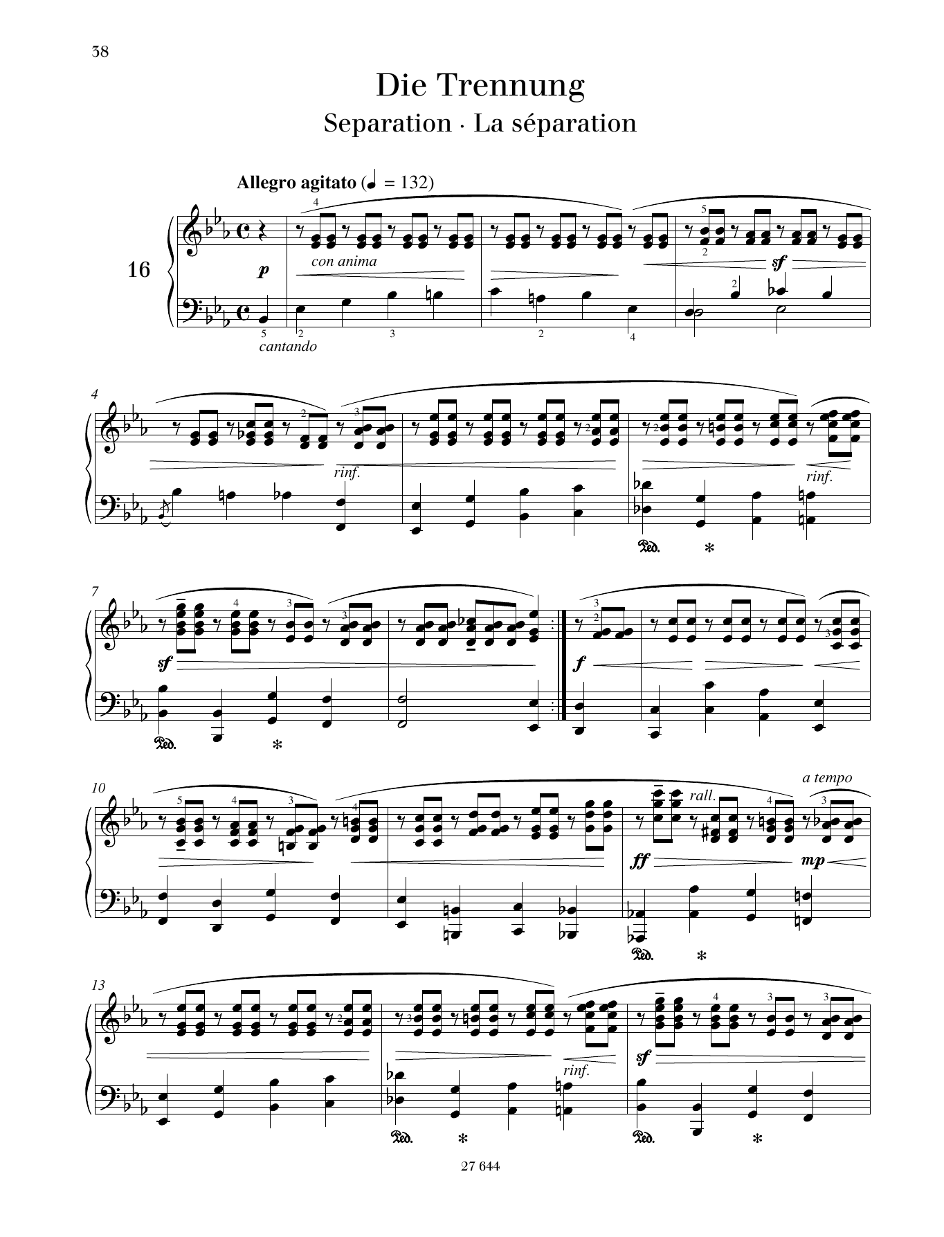 Download Monika Twelsiek Separation Sheet Music and learn how to play Piano Solo PDF digital score in minutes