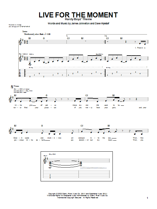 Download Monster Magnet Live For The Moment Sheet Music and learn how to play Guitar Tab PDF digital score in minutes