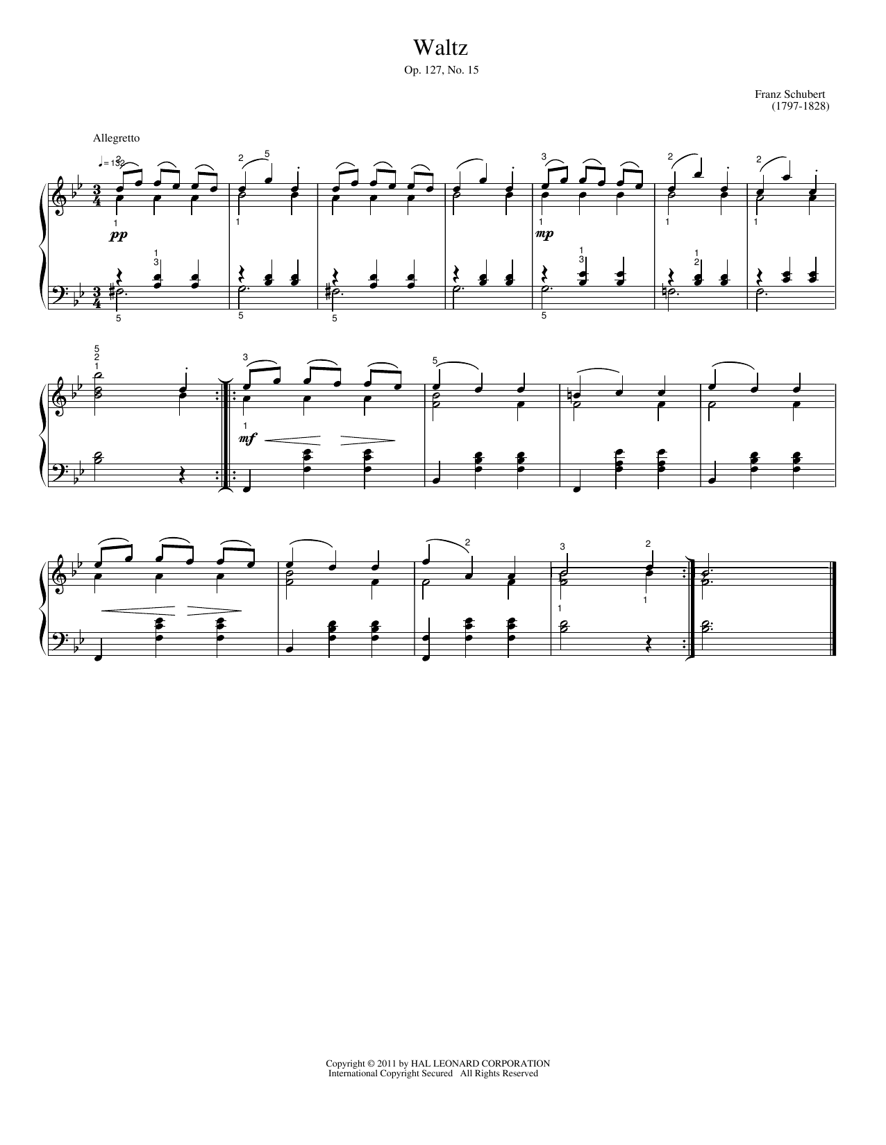 Download Moritz Vogel Waltz Sheet Music and learn how to play Easy Piano PDF digital score in minutes