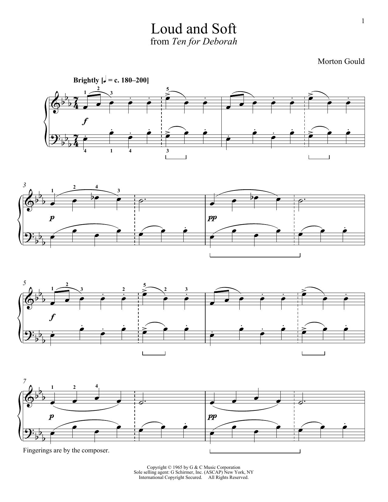 Download Morton Gould Loud And Soft Sheet Music and learn how to play Piano PDF digital score in minutes