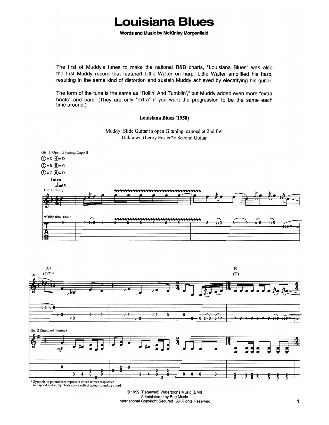 Download Muddy Waters Louisiana Blues Sheet Music and learn how to play Harmonica PDF digital score in minutes