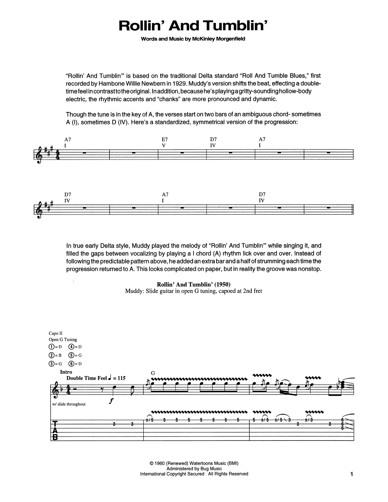 Download Muddy Waters Rollin' And Tumblin' Sheet Music and learn how to play Harmonica PDF digital score in minutes