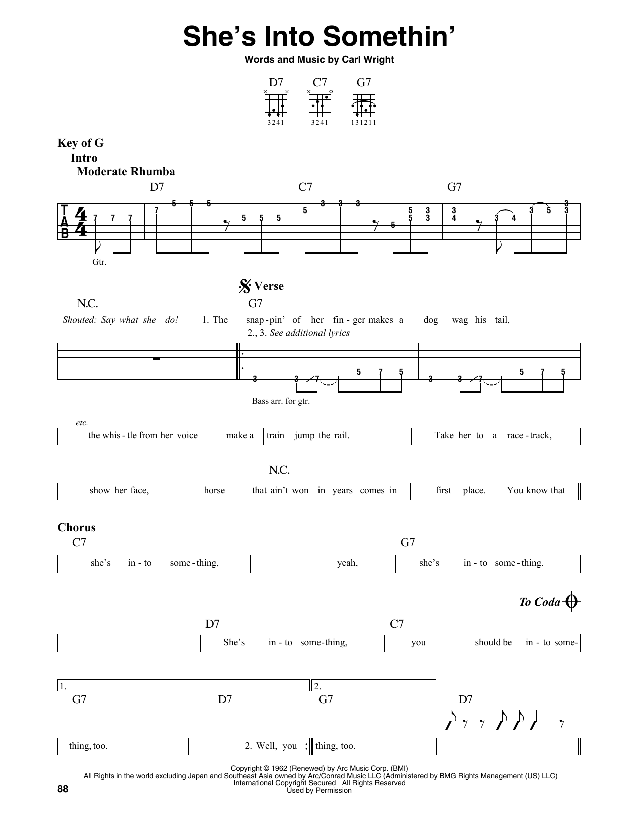 Download Muddy Waters She's Into Somethin' Sheet Music and learn how to play Guitar Lead Sheet PDF digital score in minutes