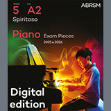 Download or print Muzio Clementi Spiritoso (Grade 5, list A2, from the ABRSM Piano Syllabus 2025 & 2026) Sheet Music Printable PDF -page score for Classical / arranged Piano Solo SKU: 1555675.