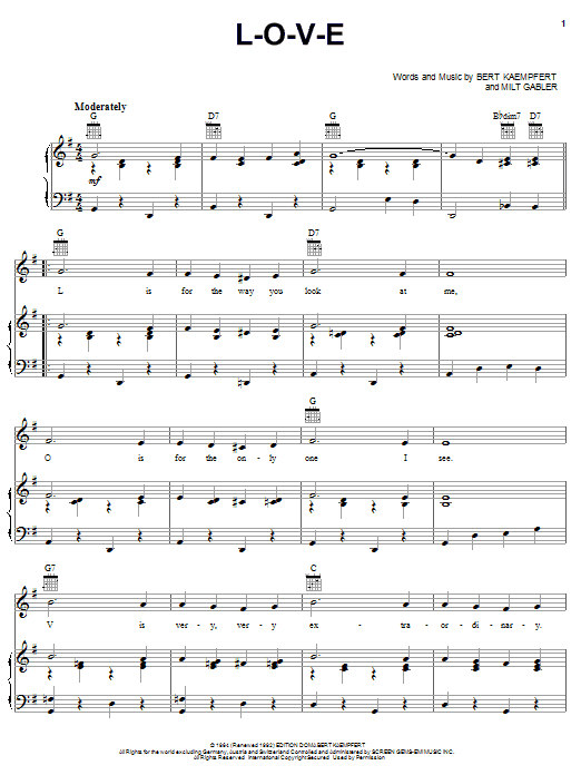 Download Natalie Cole L-O-V-E Sheet Music and learn how to play Ukulele with strumming patterns PDF digital score in minutes