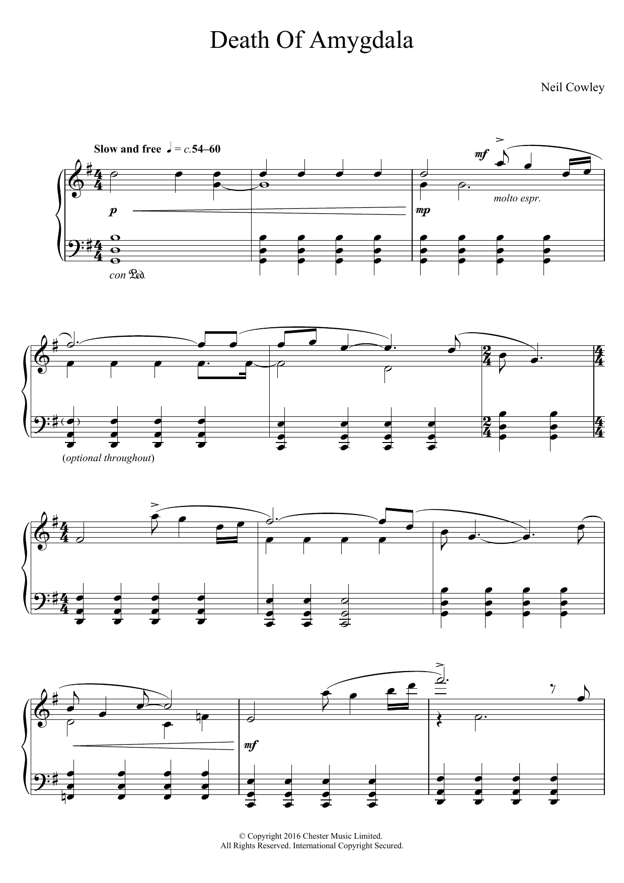 Download Neil Cowley Trio Death Of Amygdala Sheet Music and learn how to play Piano PDF digital score in minutes