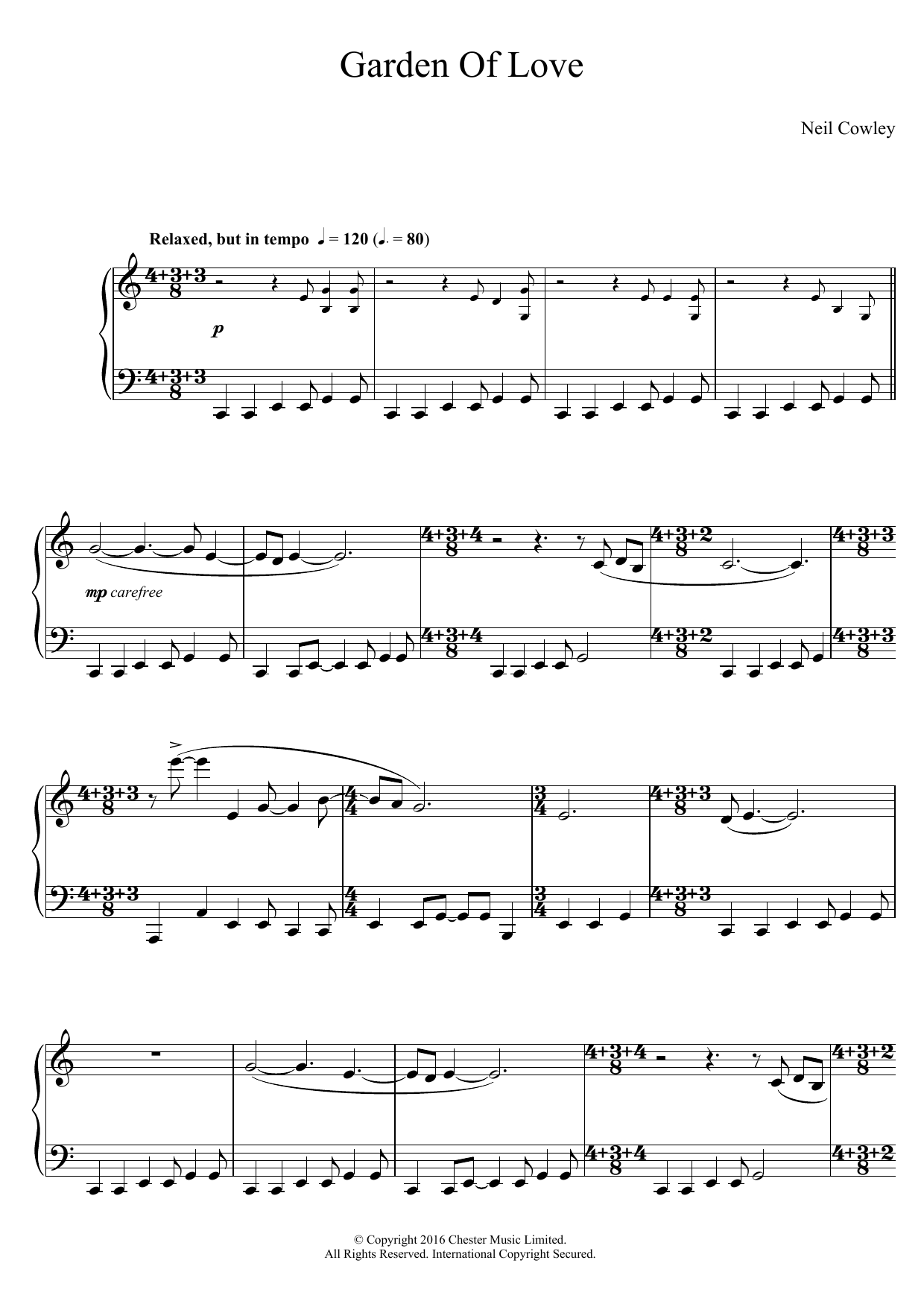 Download Neil Cowley Trio Garden Of Love Sheet Music and learn how to play Piano PDF digital score in minutes