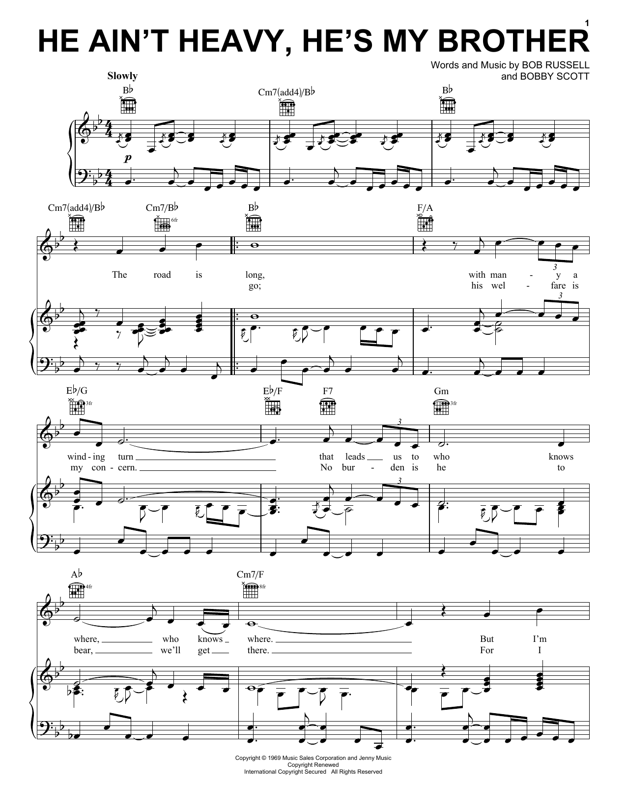 Download Neil Diamond Sheet Music and learn how to play Piano (Big Notes) PDF score in minutes