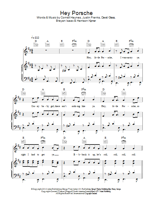 Download Nelly Hey Porsche Sheet Music and learn how to play Flute PDF digital score in minutes