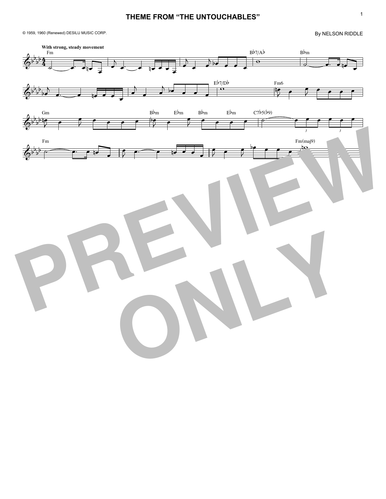 Download Nelson Riddle Theme From 