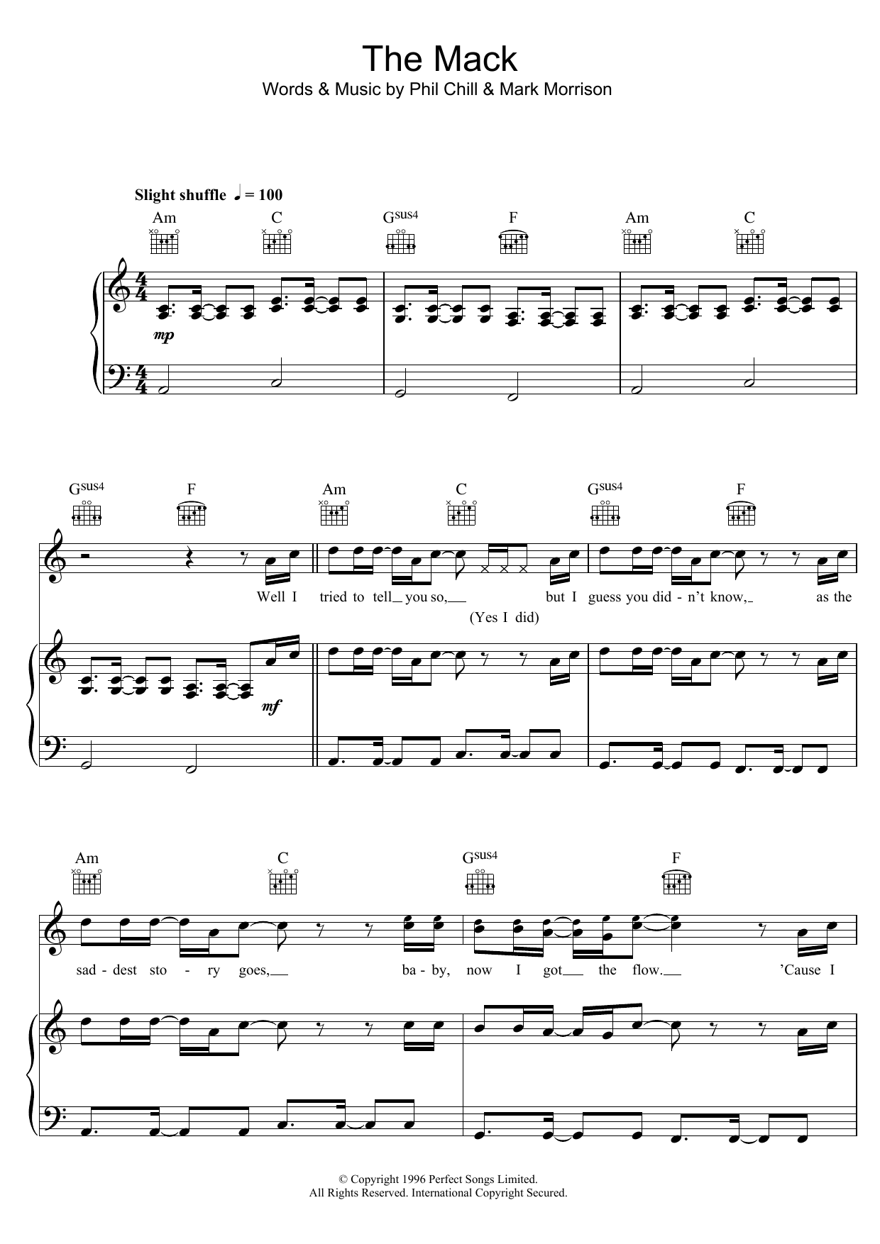 Download Nevada The Mack (feat. Mark Morrison & Fetty Wap) Sheet Music and learn how to play Piano, Vocal & Guitar (Right-Hand Melody) PDF digital score in minutes