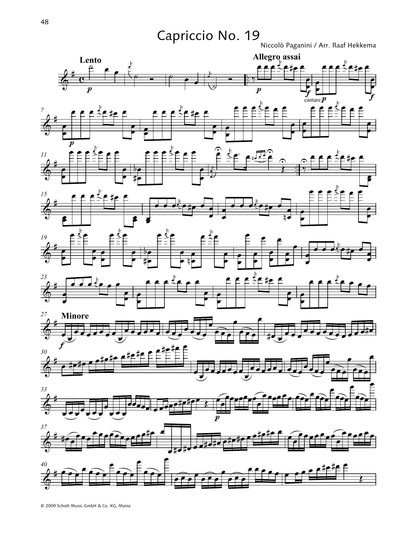Download Niccolo Paganini Capriccio No. 19 Sheet Music and learn how to play Woodwind Solo PDF digital score in minutes