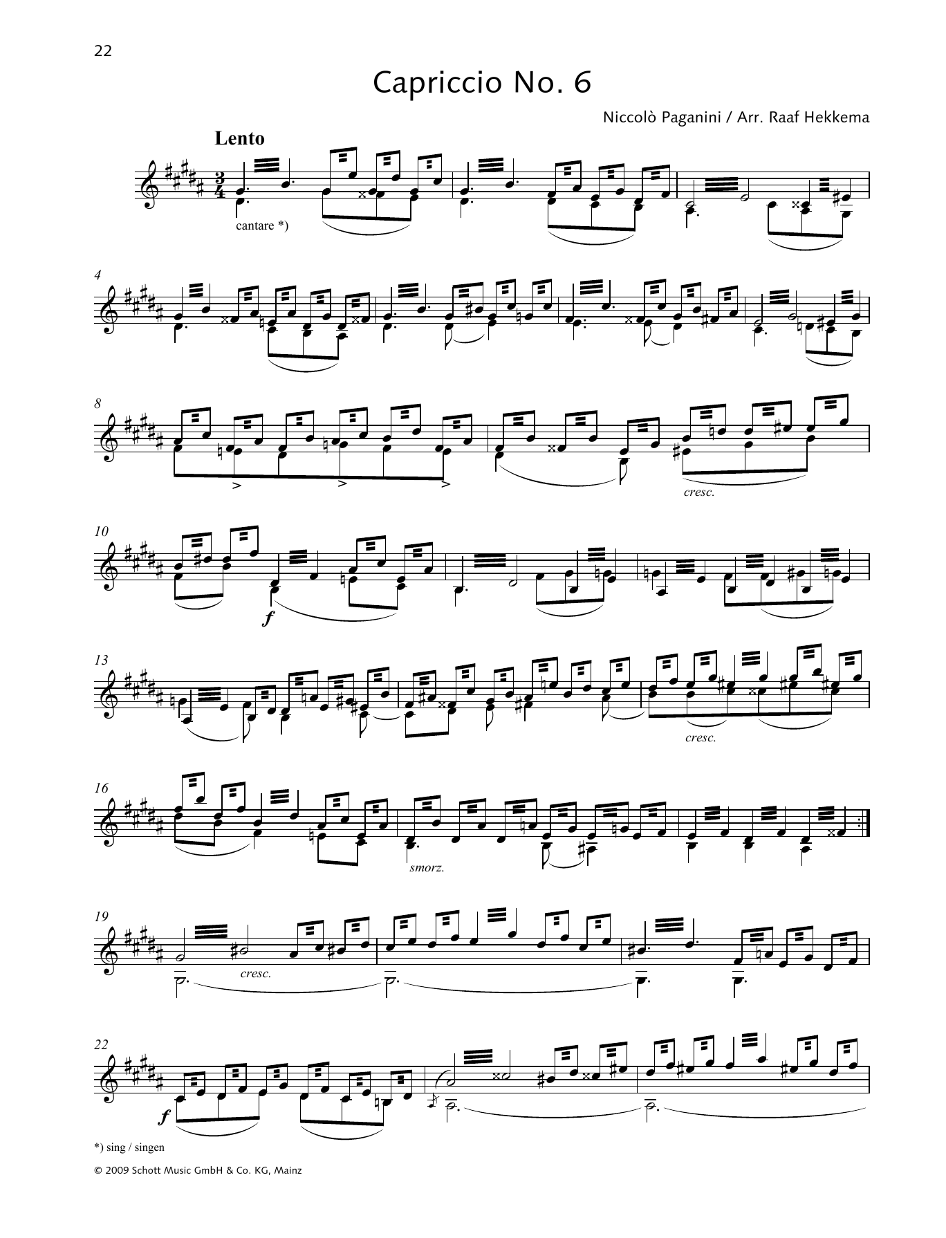 Download Niccolo Paganini Capriccio No. 6 Sheet Music and learn how to play Woodwind Solo PDF digital score in minutes
