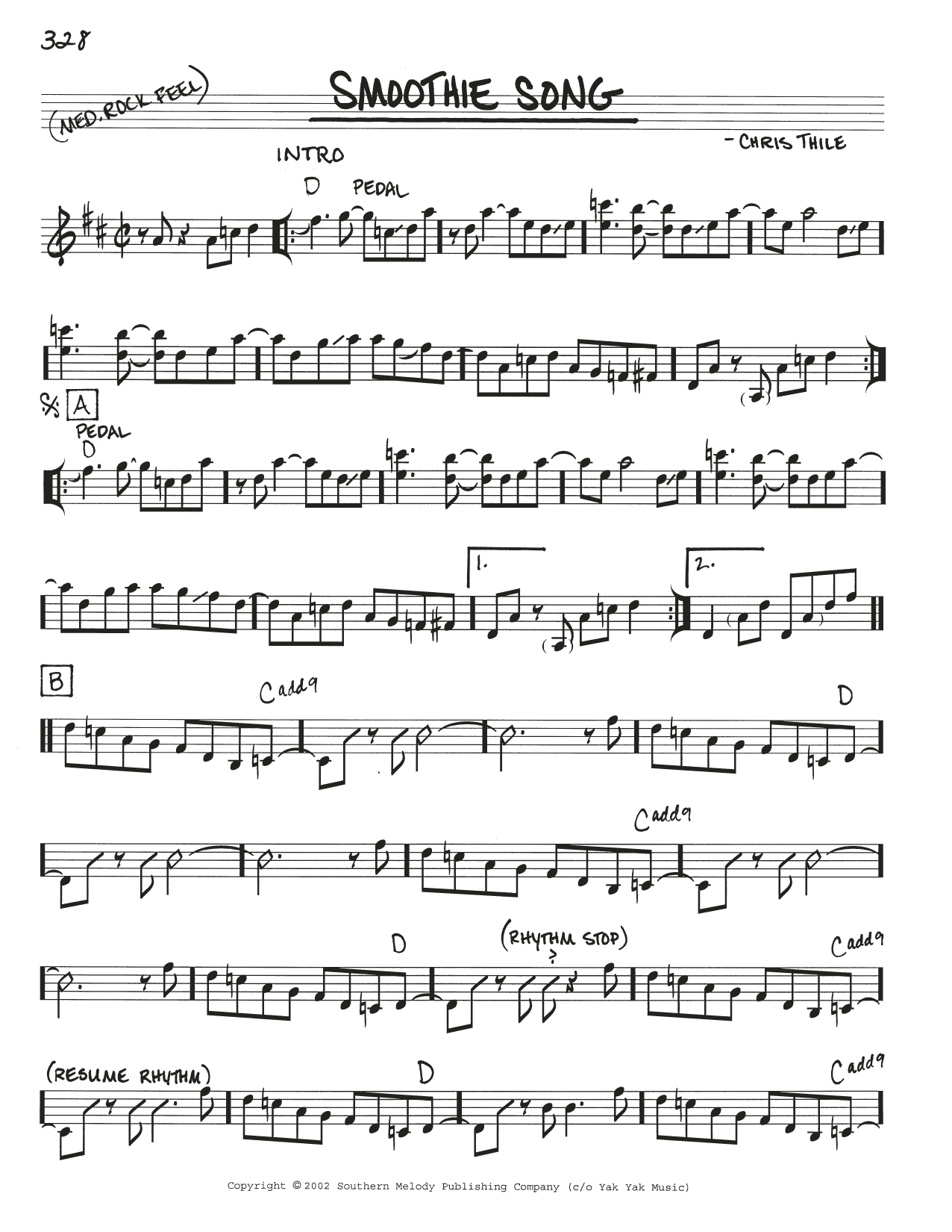 Download Nickel Creek Smoothie Song Sheet Music and learn how to play Real Book – Melody, Lyrics & Chords PDF digital score in minutes