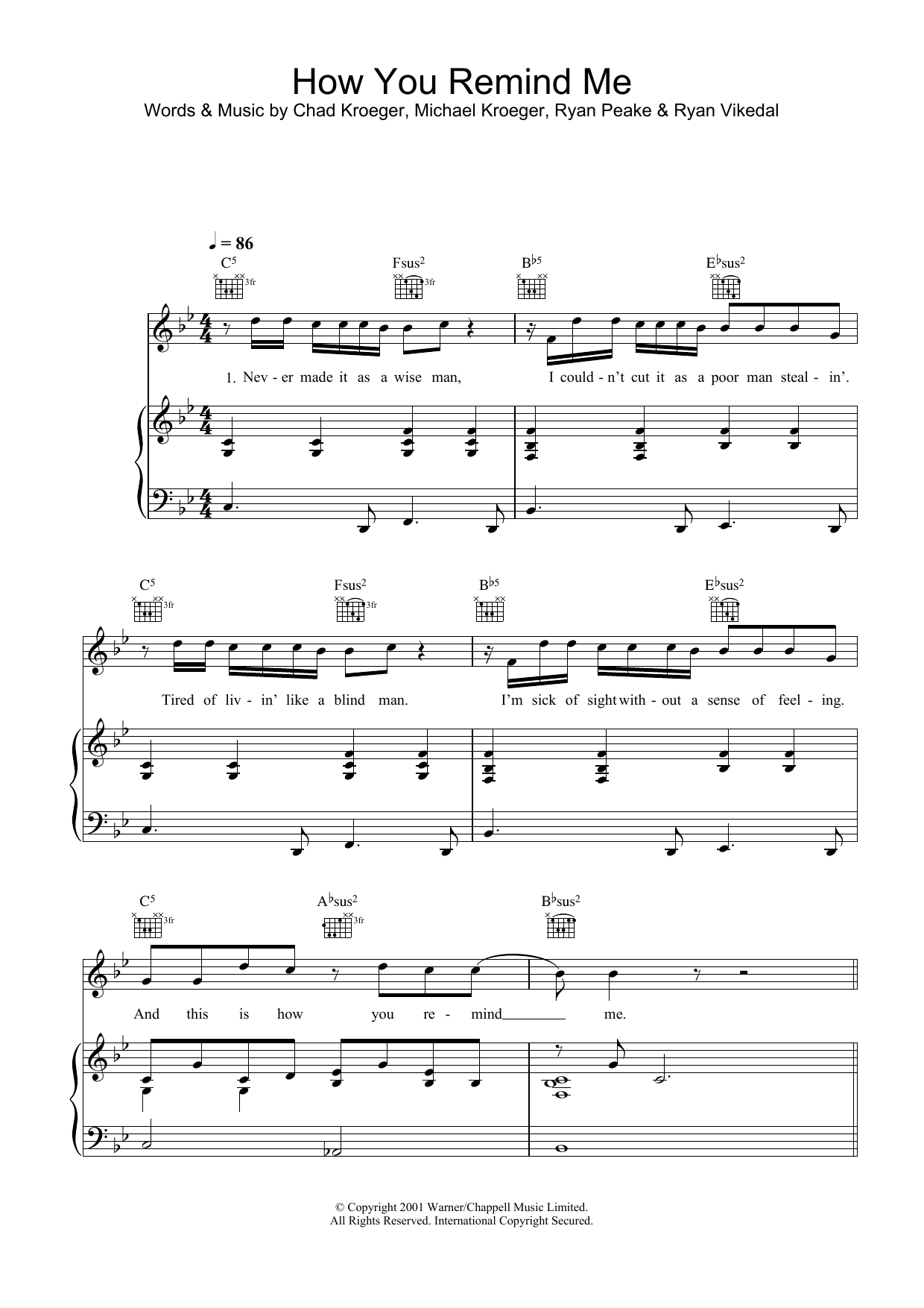 Download Nickelback How You Remind Me Sheet Music and learn how to play Guitar Tab Play-Along PDF digital score in minutes