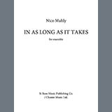 Download or print Nico Muhly In As Long As It Takes (Score and Parts) Sheet Music Printable PDF -page score for Classical / arranged Percussion Ensemble SKU: 510321.