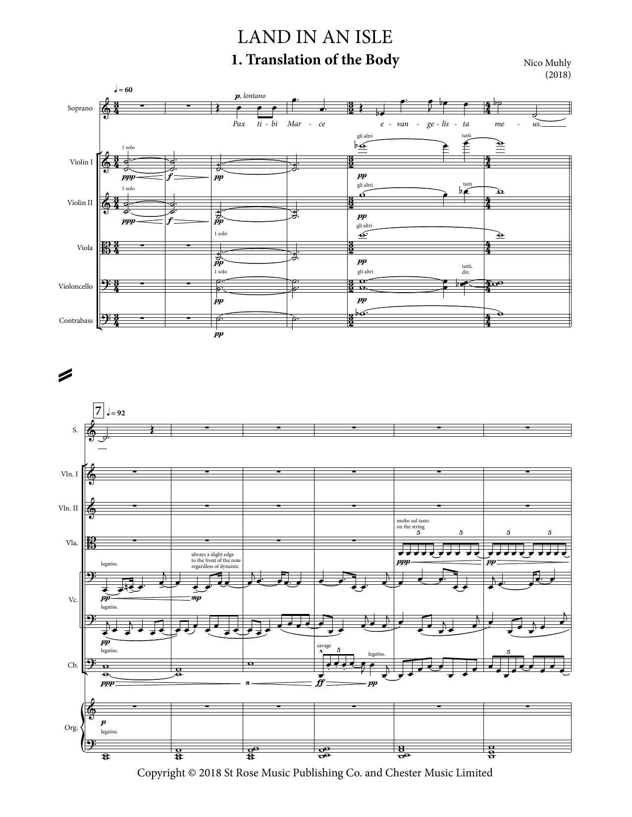 Download Nico Muhly Land In An Isle (Score) Sheet Music and learn how to play Percussion Ensemble PDF digital score in minutes