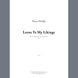 Download or print Nico Muhly Lorne Ys My Likinge Sheet Music Printable PDF -page score for Classical / arranged Piano & Vocal SKU: 509490.